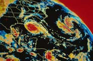 Doppler radar view of Hurricane Andrew