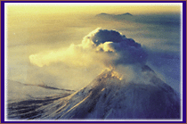 image of volcano provided by NCAR