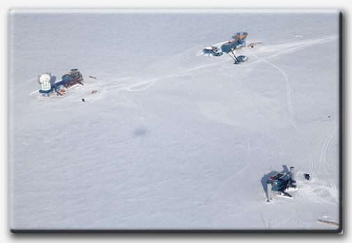 Telescopes used for research at the South Pole