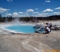 Photo of hot springs in Yellowstone National Park