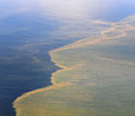 photo of oil on water from the Deepwater Horizon oil spill