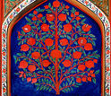 A 17th-century painting of the tree of life in the Palace of Shaki Khans in Azerbaijan.