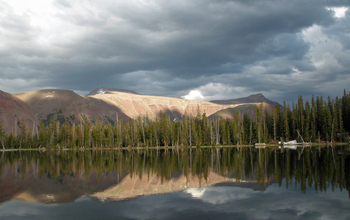 A  view of Bear Lake in Utah's Unitas Mountains