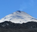 Photo of Villarrica taken from the east, shortly before the March 3, 2015, eruption.