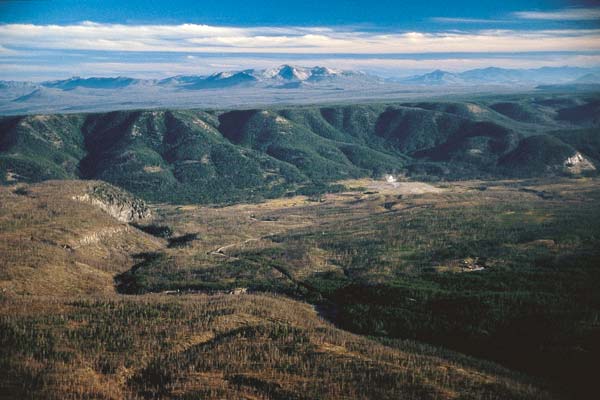 Yellowstone National Park's caldera, a remnant of an ancient volcano, is rising.