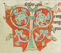 A 12th century portrait of the tree of life in the book Lives of the Saints.