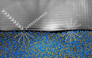 An illustration of multilayer graphene supported on an amorphous SiO2 substrate.