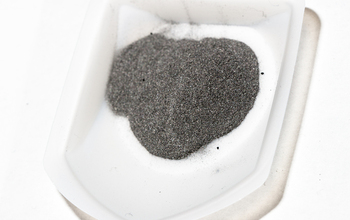 a sample of charged iron in a recipient