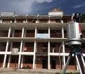 quake damage to a school building.