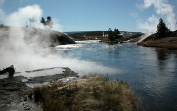 The River Group in the Lower Geyser Basin of Yellowstone National Park
