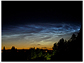 Noctilucent clouds (or "night-shining clouds") over Mount Tabor Park, Portland, Ore., July