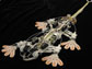 "Stickybot," a robot whose feet are covered with a gecko-inspired, directional-adhesive ma