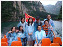 Researchers on outing to the Longqing Ravine just outside Beijing, China