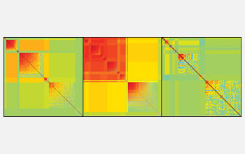 Each point in this patchwork represents the correlation between two sleep-associated genes