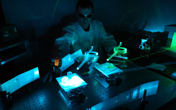 The Optics and Photonics Education Lab gives students experience with skills needed in industry