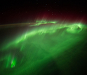 An aurora viewed from the International Space Station