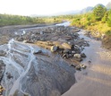 Mudflow from the eruption