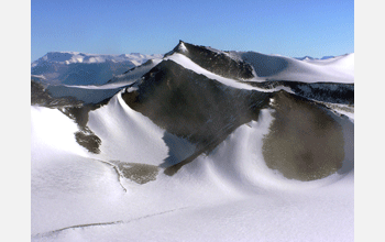The Asgard Mountain Range in Antarctica resembles mountain regions during earliest ice age.