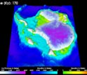 An animation showing how the Gamburtsevs may have caused the ice sheet to grow.