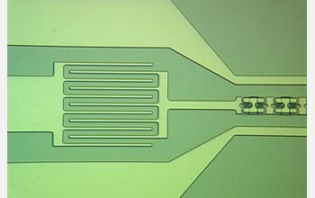 the port where the microwave signal gets coupled into the amplifier.