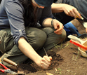 Photo of scientists working at the Malapa site near Johannesburg, South Africa.