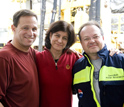 Photo of Adam Klaus, an IODP staff scientist, Carlota Escutia and Henk Brinkuis.