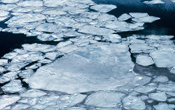 Arctic "pancake" ice consists of round pieces ranging from inches to feet in diameter.