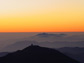 The telescopes of the Cerro Tololo Interamerican Observatory at sunset, taken from Cerro Pachon.