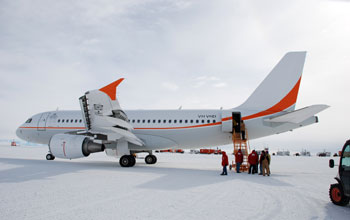 An Australian Airbus A319 jet.