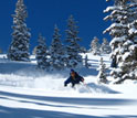 Photo of atmospheric scientist Jim Steenburgh checking out the snow level.