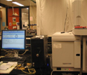 Photo of a gas chromatography/mass spectroscopy instrument.