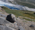 The ice edge meets the landscape in modern Greenland.