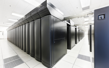 rows of machines making up a supercomputer