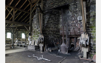 Enormous forging area at Hopewell Furnace National Historic Site