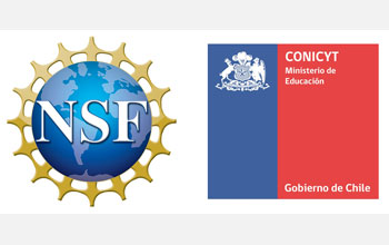 NSF and CONICYT logos.