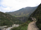 Photo of mountains in China that flank the Min River near the epicenter of the Wenchuan quake.