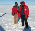 Photo of Stephen Pekar of Queens College, CUNY, and Marvin Speece of Montana Tech.