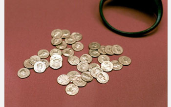 Photo of Roman coins.