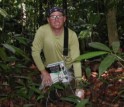 Scientist Cory Cleveland measures soil respiration in Costa Rica's Golfo Dulce Forest.