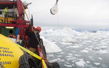 Researchers on vessel working to keep away ice