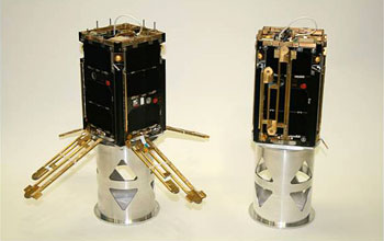 Two completed cubesats.