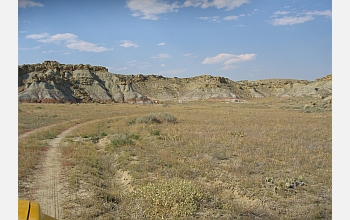 This image was captured as the researchers were pulling into camp after a full day in the field.