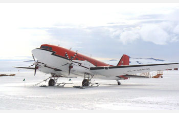 Photo of DC-3T at McMurdo Station, Antarctica