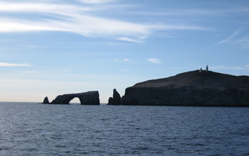 Photo of Arch Rock off Anacapa Island, one of California's Channel Islands.