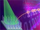 Illustration of a diamond nanowire matrix emitting a stream of single photons.