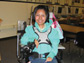 Photo of Yomara Bedolla, a high school student who uses a wheelchair.