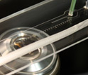 An image of the microchannel used in the experiments.