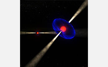 Illustration of the unique eclipse phenomenon in the double pulsar.