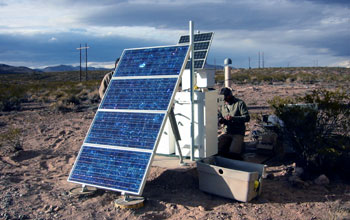 An EarthScope seismic station in Socorro, N.M.