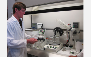 Photo of a scientist in a lab.